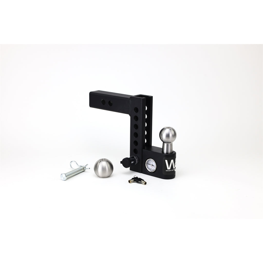 6In-Drop-2In-Shank-Aero-Hitch-WBuiltin-Scale-2In-Stainless-Steel-Ball-Rated-For-12500-Lbs-Gtw
