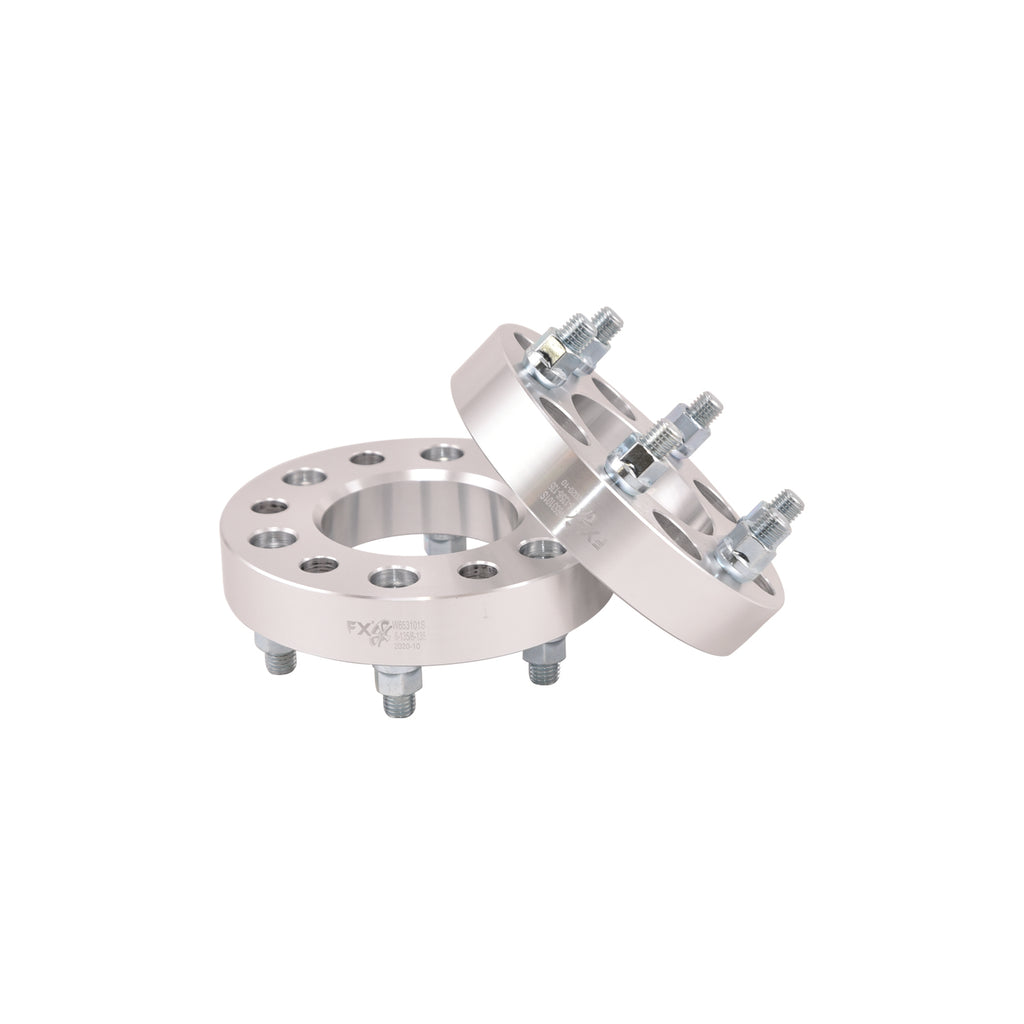 6X135mm6X5.31-In-Bolt-Pattern-1.25-In-Thick-87.10Mm-Hub-Silver-Alum-Set-Of-2
