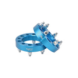 TRAILFX W655001PB 6x139.7mm/6x5.50 In Bolt Pattern 1.25 In Thick 108mm Hub Blue Alum Set Of 2
