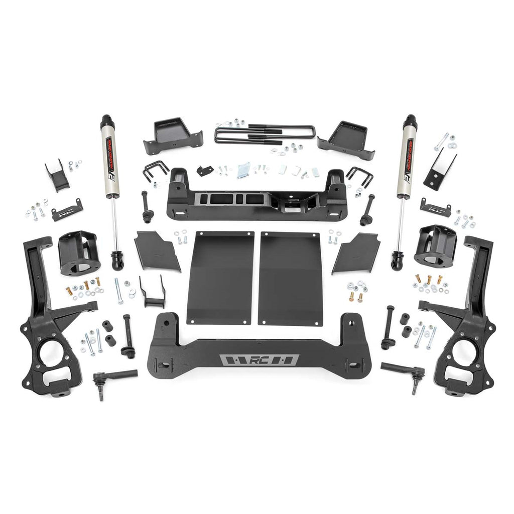 6.0-Inch-Suspension-Lift-Kit-Strut-Spacers-And-V2-Diesel-19-20-Chevy-1500-Pu-4Wd2Wd-Rough-Country