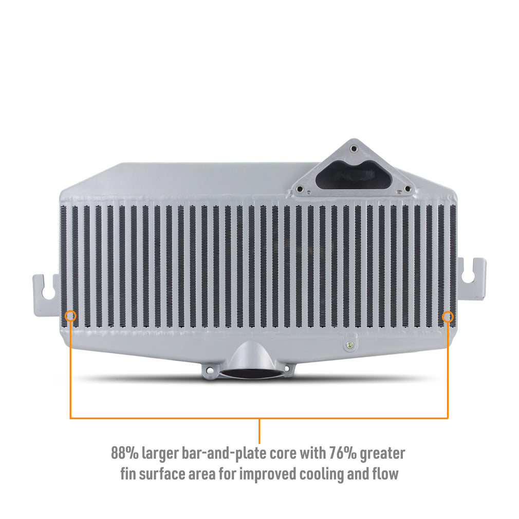 Top-Mount-Intercooler-Kit,-Fits-Subaru-Wrx-2022,-Silver-Intercooler,-Black-Pipe
