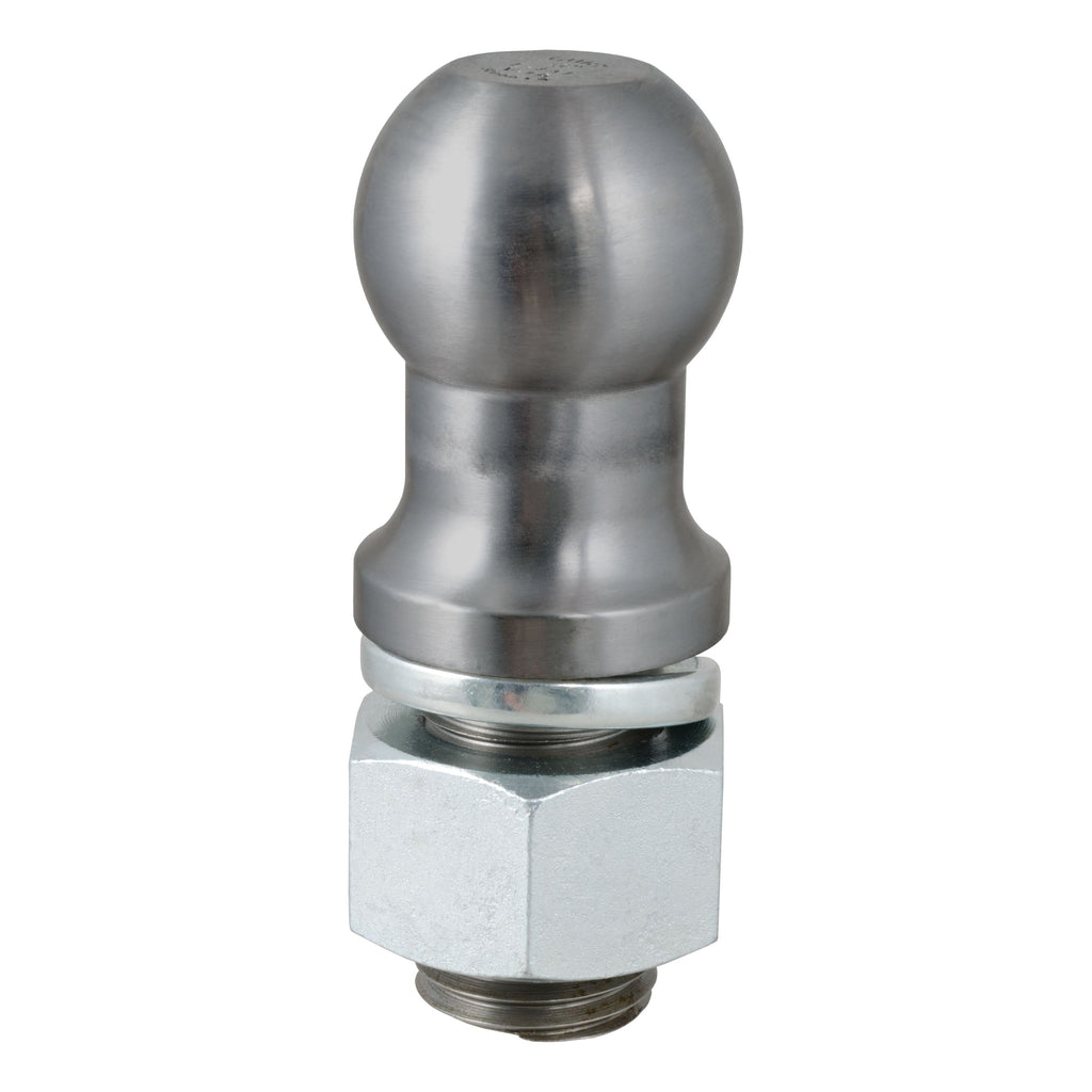 CURT 40092 3" Trailer Ball (2" x 3-1/2" Shank, 30,000 lbs., Raw Steel) - Truck Part Superstore