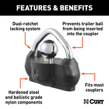 Load image into Gallery viewer, CURT 23179 CURT 23179 Ballistic-Grade Nylon Universal Trailer Tongue Lock - Truck Part Superstore