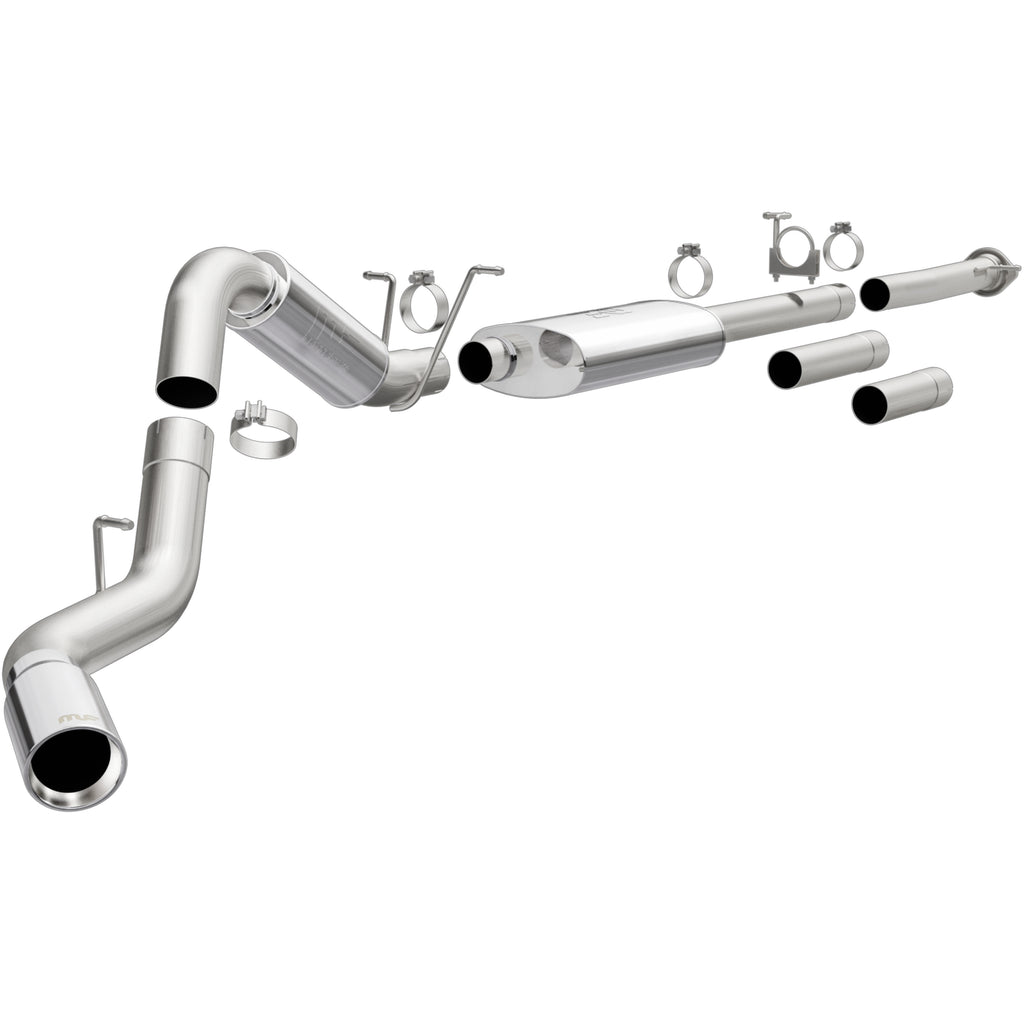 MagnaFlow Exhaust Products 19026 Street Series Polished Cat-Back System for Select Chevrolet Silverado HD, Chevrolet Silverado HD, GMC Sierra HD, GMC Sierra HD