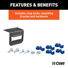 Load image into Gallery viewer, CURT 58545 5-Way Flat Connector Socket with Hardware (Vehicle Side; Packaged) - Truck Part Superstore