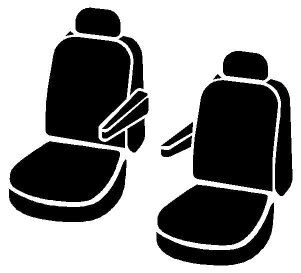 FIA DT77-37 BLACK DT70 Series - Dura-Tech Pro 100% Nylon Custom Fit Front Seat Cover - Black for Select Ford Transit, Ford Transit-150, Ford Transit-250, Ford Transit-350, Ford Transit-350 HD