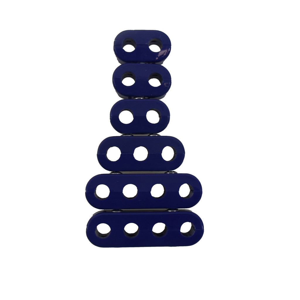 7-8Mm-4Cyl-Vertical-Wire-Loom-Kit-Blue