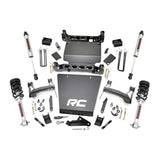 Rough Country 29871 7 Inch Suspension Lift Bracket Kit w/Struts & V2 Shocks 14-18 Silverado/Sierra 1500 4WD