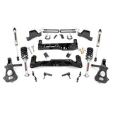 Rough Country 23771 7 Inch Suspension Lift Kit Lifted Struts & V2 14-18 Silverado/Sierra 1500 2WD CastSteel