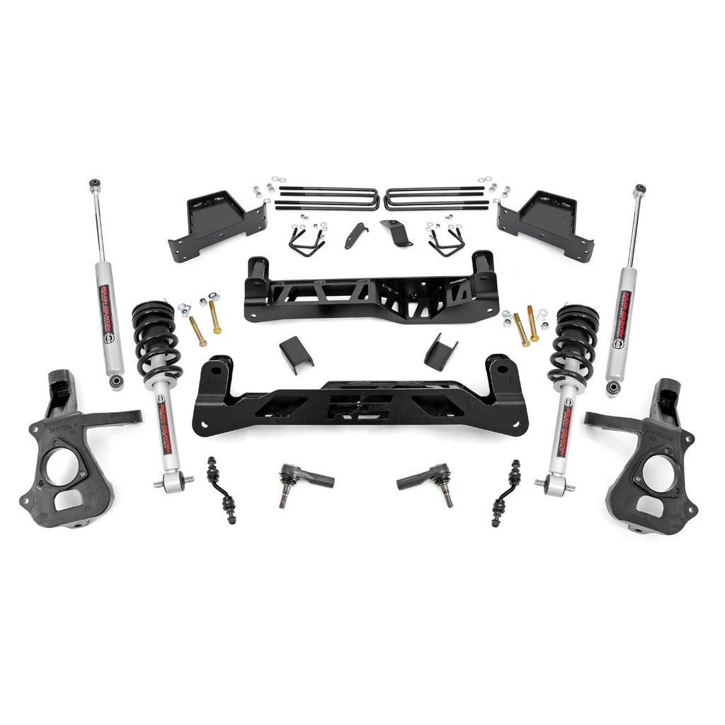 7-Inch-Suspension-Lift-Kit-Lifted-Struts-14-18-SilveradoSierra-1500-2Wd-AluminumStamped-Steel-Rough-Country