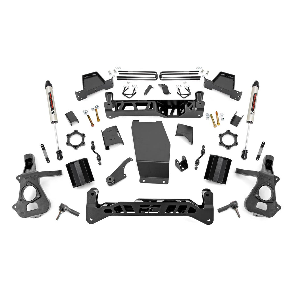 7-Inch-Suspension-Lift-Kit-WV2-Shocks-14-18-SilveradoSierra-1500-4Wd-Cast-Steel-Rough-Country