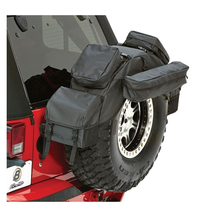 ~(7-Lbs.-16X13x8)~-Roughrider-Spare-Tire-Organizer-Black-Diamond-Fits-30-In-To-33-In-Inch-Diameter-Spare-Tire