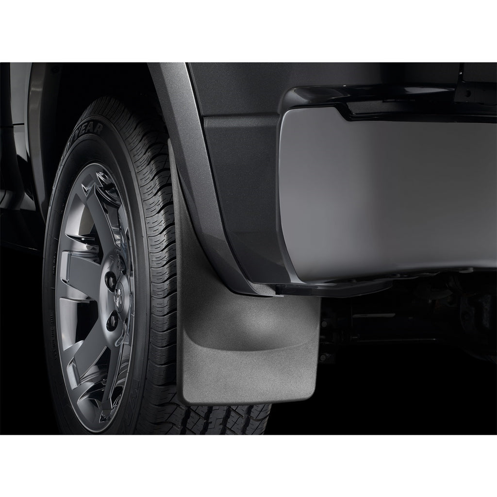 ~(7-Lbs.-44X33x8)~-Black-No-Drill-Mudflaps-Ford-F250F-350F-450F-550-2017--Dually;-With-Fender-Flares