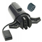 HUSKY TOWING 30341 7 Pole Round To 4 Wire Flat With Dust Cover