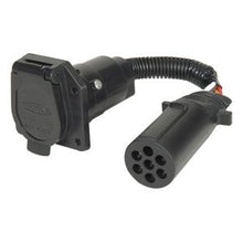 Load image into Gallery viewer, 7-Pole-Round-To-7-Rv-Blade-Flexible-Wire-With-Protective-Convoluted-Wire-Tubing