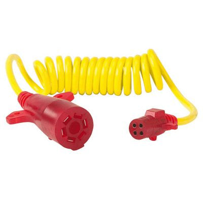7-Rv-Blade-To-4-Pole-Round-8-Foot-Stretch-Flex-Coil--Without-Trailer-Socket