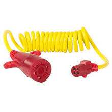 Load image into Gallery viewer, 7-Rv-Blade-To-4-Pole-Round-8-Foot-Stretch-Flex-Coil--Without-Trailer-Socket