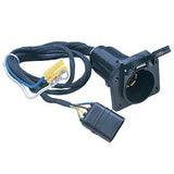 HUSKY TOWING 13166 7 RV Blade To 4 Wire Flat Flexible Wire With Dust Cover & Protective Wire Cover