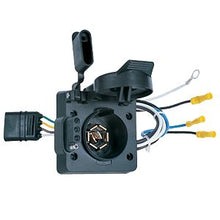 Load image into Gallery viewer, 7-Way-Blade-And-4-Way-Dual-To-4-Way-Flat-On-Towed-Vehicle-With-Mounting-Bracket