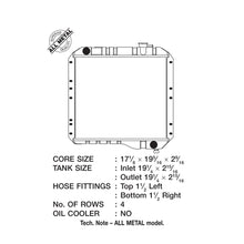 Load image into Gallery viewer, 70-80-Toyota-Landcruiser-3.9L4.2L-Heavy-Duty-4-Row-All-Metal-Radiator