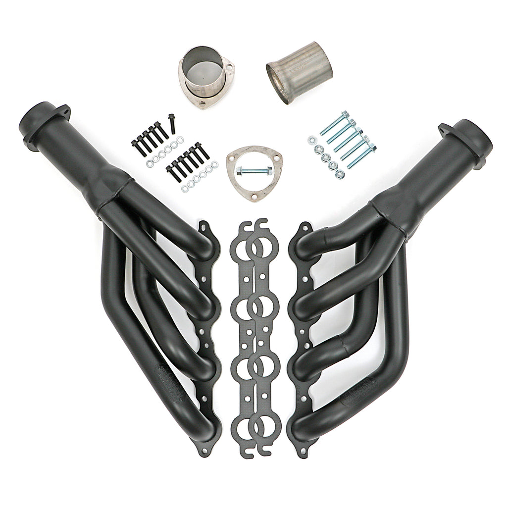 70-81-Camaro-Ls-Swap-Headers;-Mid-Length;Stainless-Steel--Black-Maxx