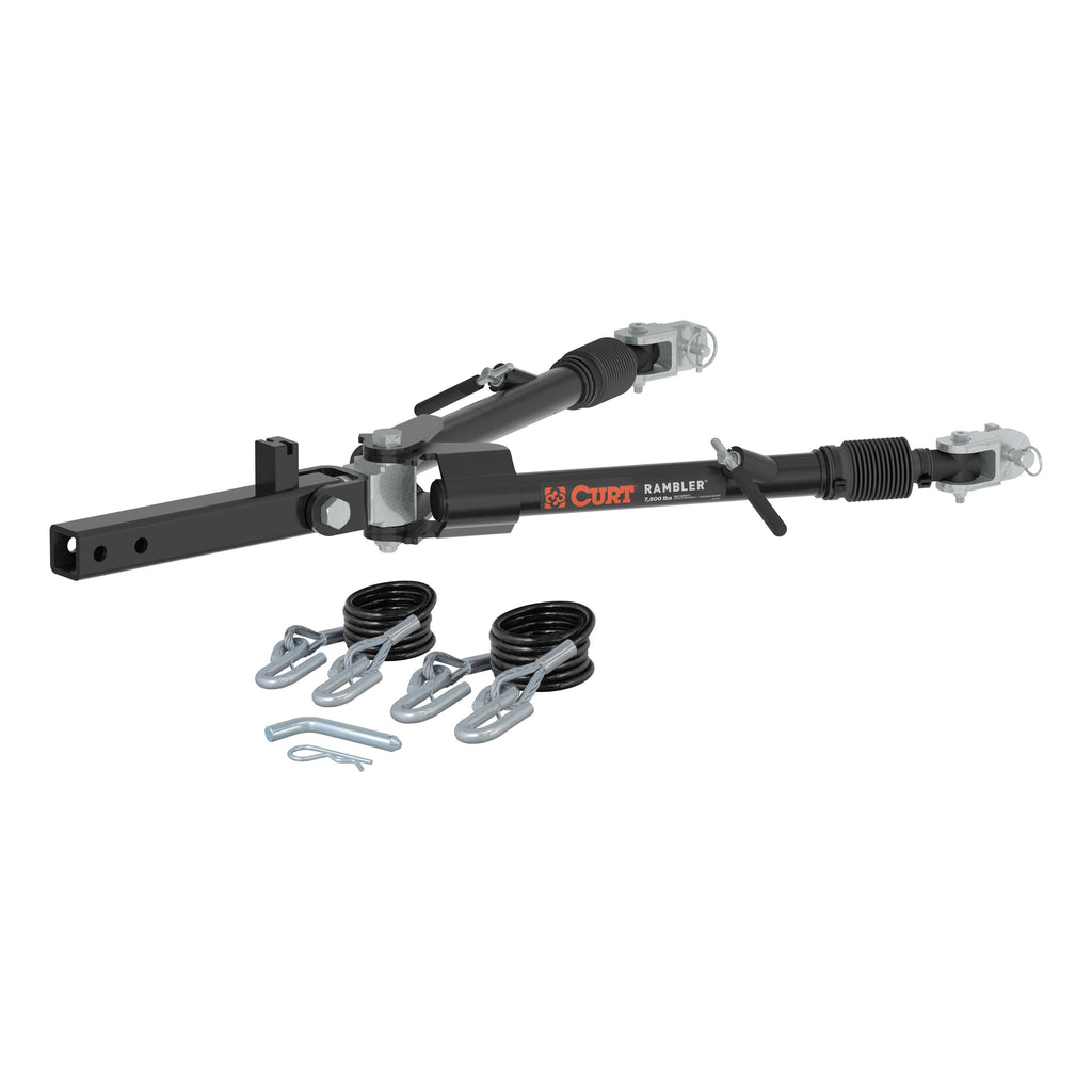 CURT 70001 Rambler Steel RV Tow Bar (7,500 lbs., 2" Shank)