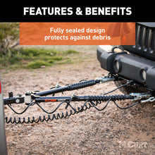 Load image into Gallery viewer, CURT 70001 Rambler Steel RV Tow Bar (7,500 lbs., 2" Shank)