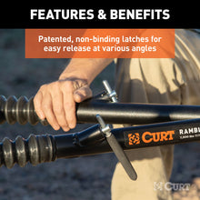 Load image into Gallery viewer, CURT 70001 Rambler Steel RV Tow Bar (7,500 lbs., 2" Shank)