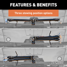 Load image into Gallery viewer, CURT 70001 Rambler Steel RV Tow Bar (7,500 lbs., 2" Shank)