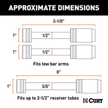 Load image into Gallery viewer, CURT 70005 Steel Tow Bar Lock Set