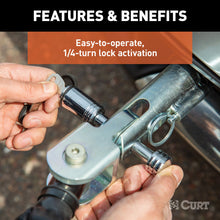 Load image into Gallery viewer, CURT 70005 Steel Tow Bar Lock Set