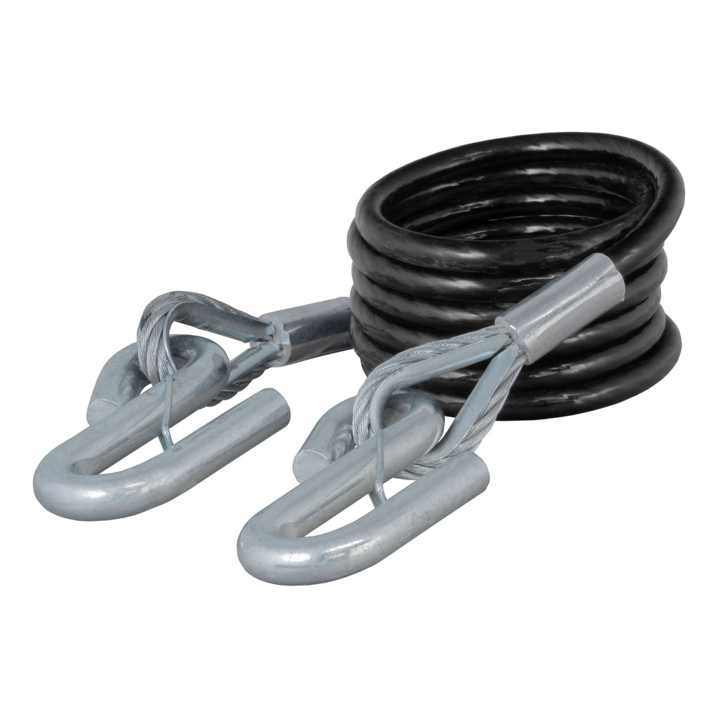 CURT 70008 Replacement 84" x 3/8" Diameter Tow Bar Safety Cable with Hooks (7,500 lbs)