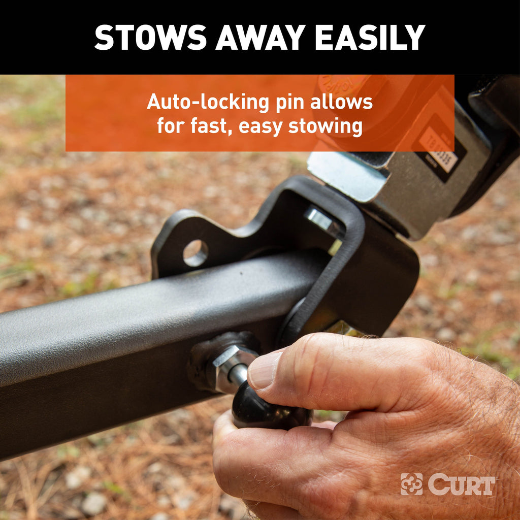 CURT 70012 Seeker Steel RV Tow Bar (10,000 lbs., 2" Shank)