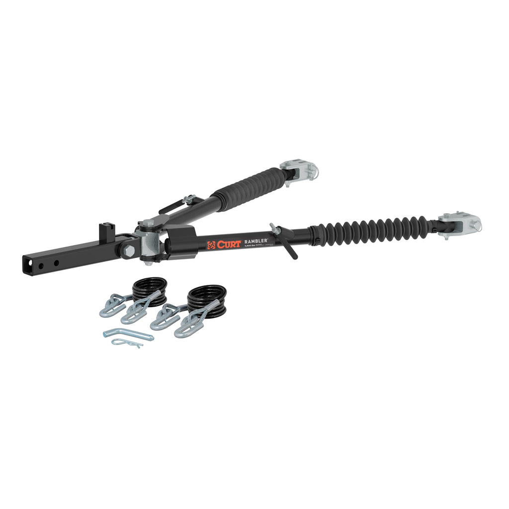 CURT 70015 Rambler Steel RV Tow Bar, 7,500-lb. Capacity, 2" Shank