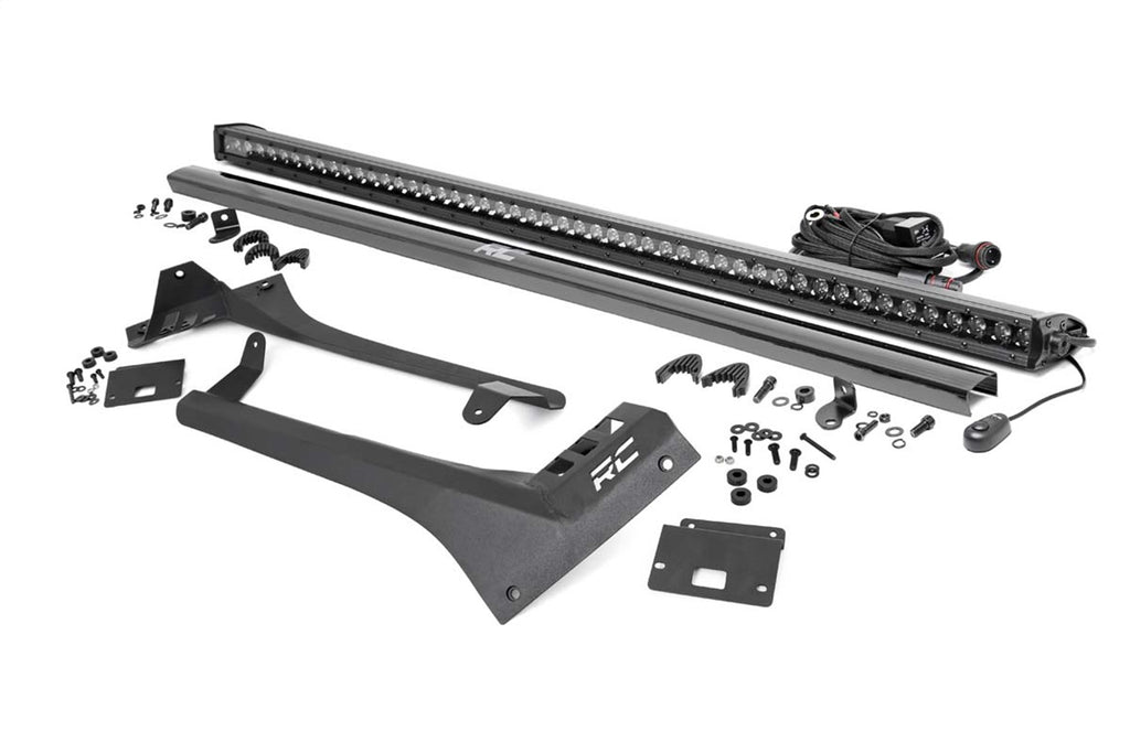 Rough Country 70065 LED Light Bar Windshield Mounting Brackets for Select Jeep Gladiator, Jeep Wrangler