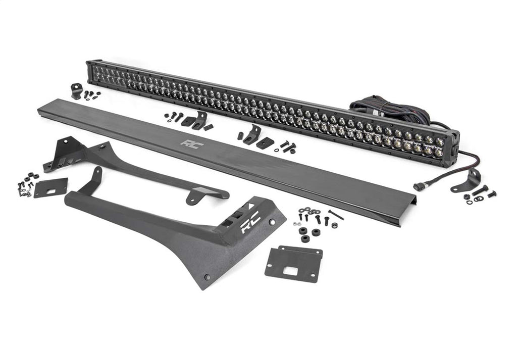 Rough Country 70068 LED Light Bar Windshield Mounting Brackets for Select Jeep Gladiator, Jeep Wrangler