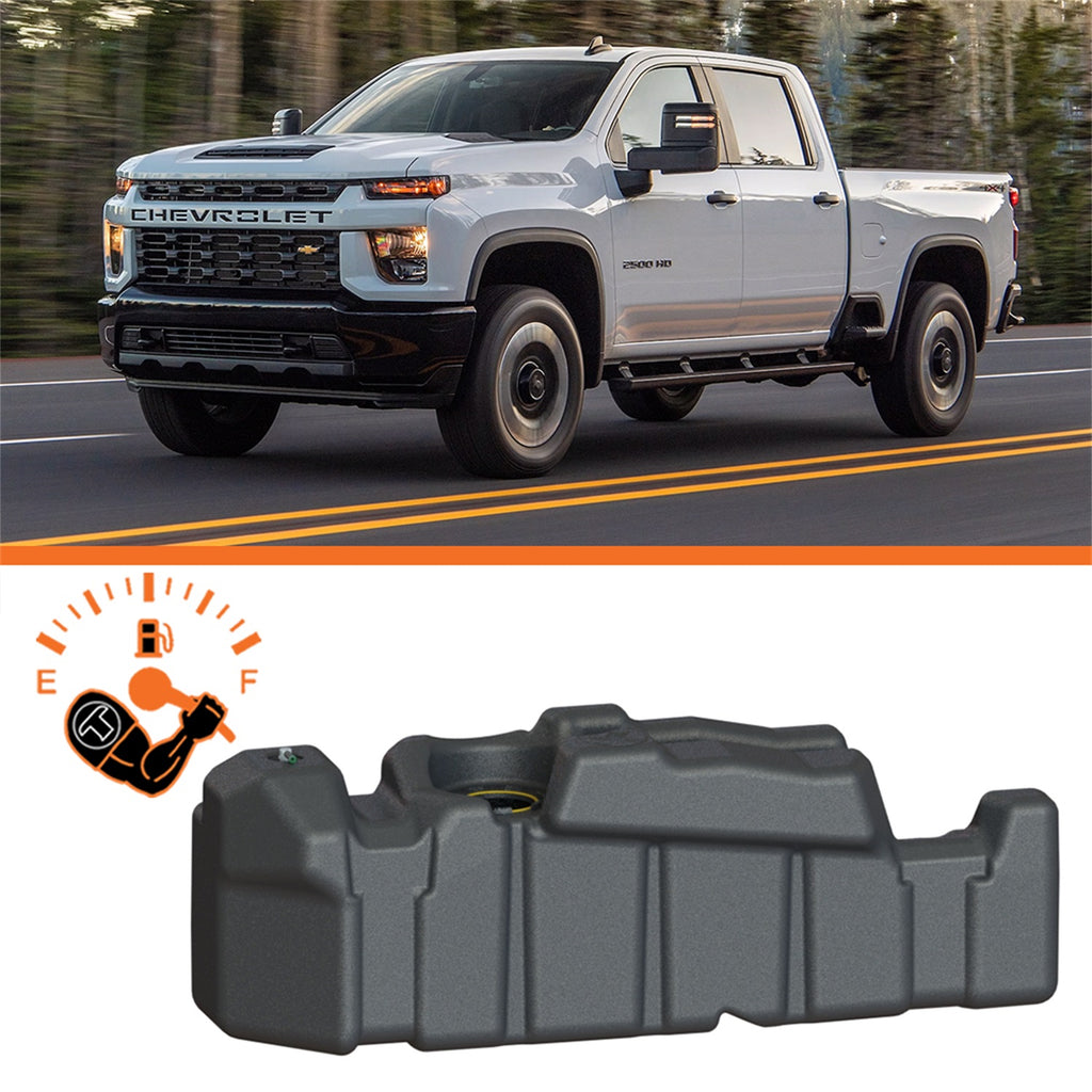 TITAN Fuel Tanks 7010220 Extra Large Midship Tank for Select Chevrolet Silverado HD, Chevrolet Silverado HD, GMC Sierra HD, GMC Sierra HD