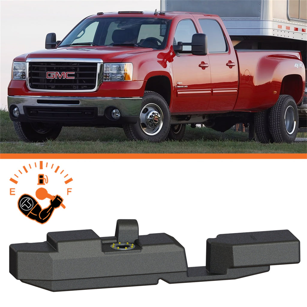 TITAN Fuel Tanks 7010301 Extra Large Midship Tank for Select Chevrolet Silverado HD, Chevrolet Silverado HD Classic, Chevrolet Silverado 3500, Chevrolet Silverado Classic, Chevrolet Silverado HD, GMC Sierra HD, GMC Sierra HD Classic, GMC Sierra 3500, GMC