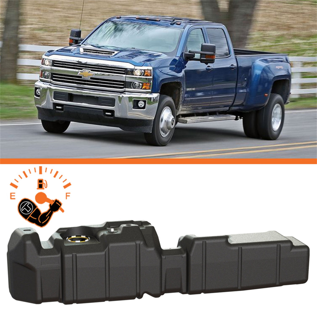 TITAN Fuel Tanks 7010317 Extra Large Midship Tank for Select Chevrolet Silverado HD, Chevrolet Silverado HD, GMC Sierra HD, GMC Sierra HD