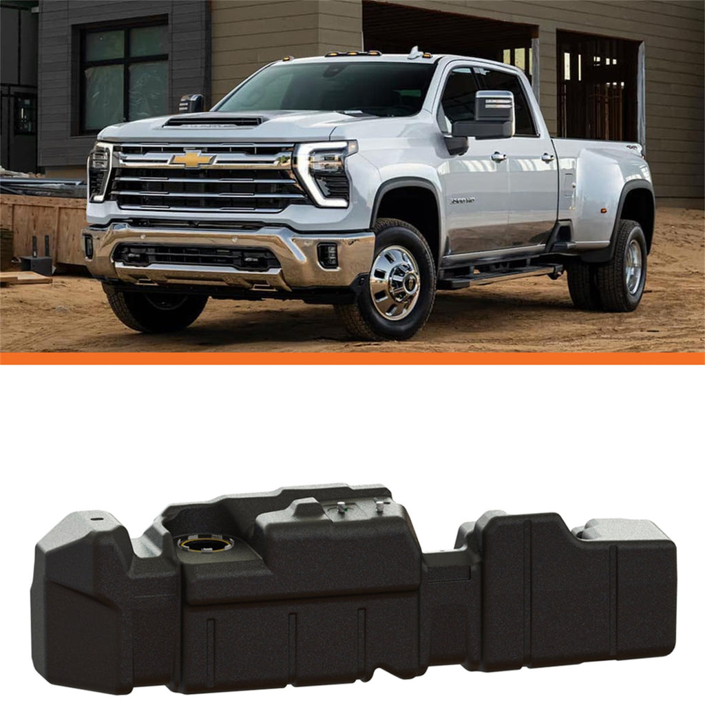 TITAN Fuel Tanks 7010320 Extra Large Midship Tank for Select Chevrolet Silverado HD, Chevrolet Silverado HD, GMC Sierra HD, GMC Sierra HD