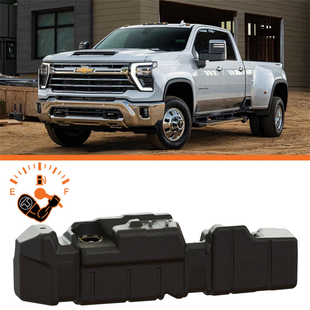 TITAN Fuel Tanks 7010320 Extra Large Midship Tank for Select Chevrolet Silverado HD, Chevrolet Silverado HD, GMC Sierra HD, GMC Sierra HD
