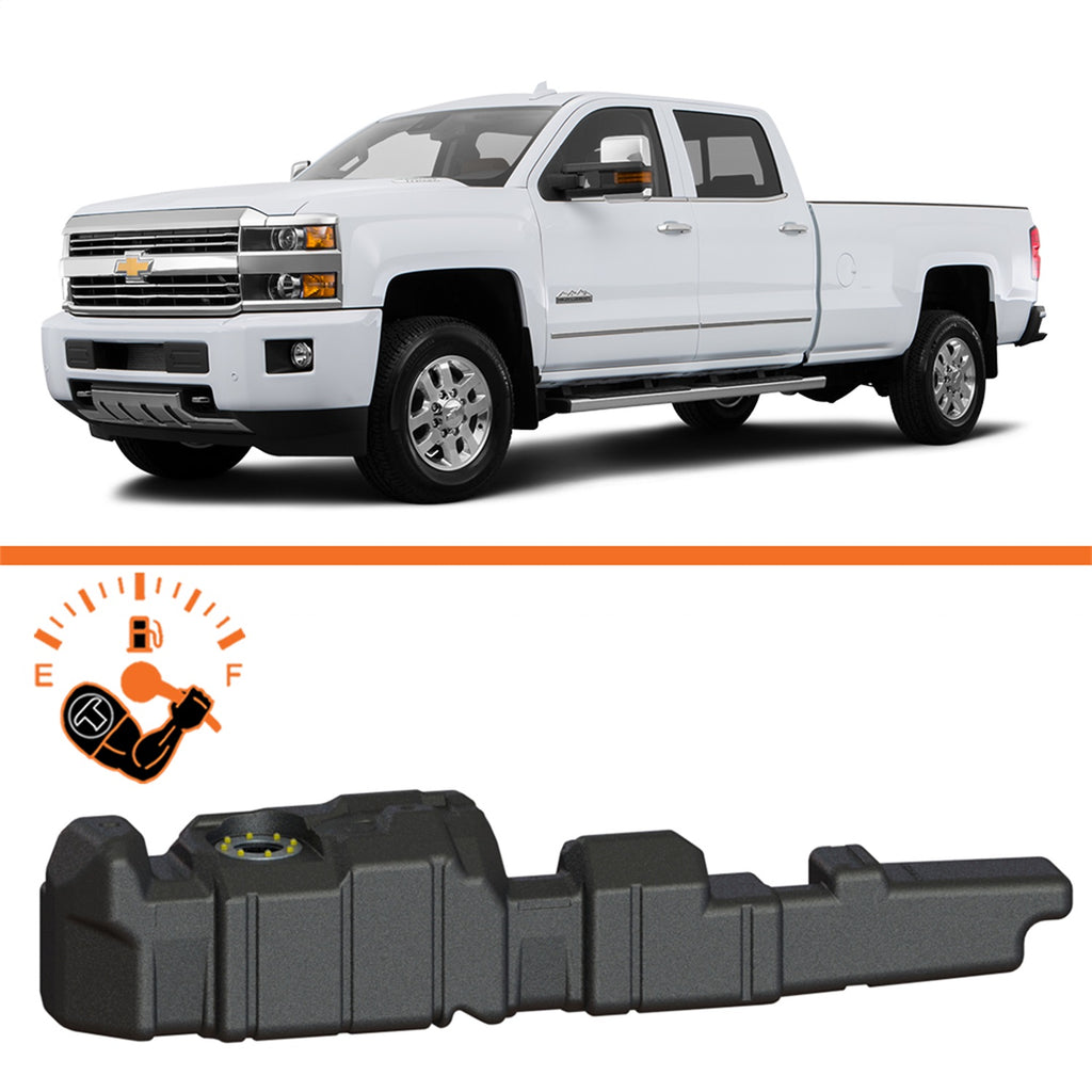 TITAN Fuel Tanks 7010511 Extra Large Midship Tank for Select Chevrolet Silverado HD