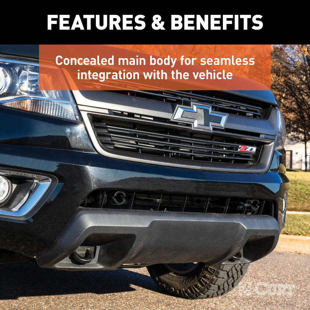 CURT 70107 Custom Tow Bar Base Plate, Select Chevrolet Colorado, GMC Canyon