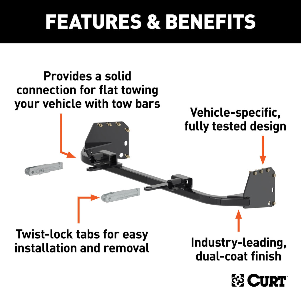 CURT 70108 Custom Tow Bar Base Plate, Select Chevrolet Equinox