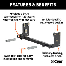Load image into Gallery viewer, CURT 70110 Custom Tow Bar Base Plate, Select Jeep Wrangler JK