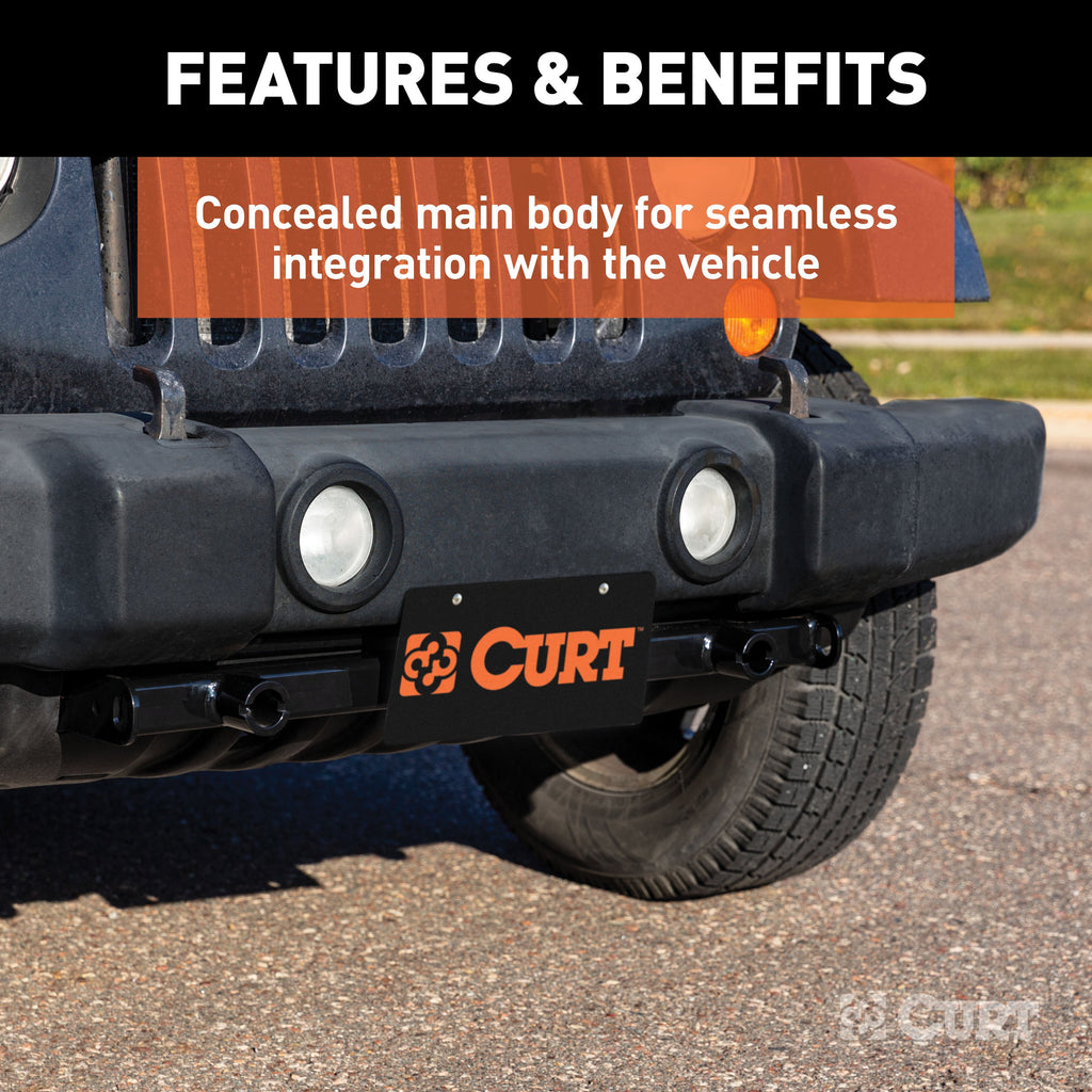 CURT 70110 Custom Tow Bar Base Plate, Select Jeep Wrangler JK