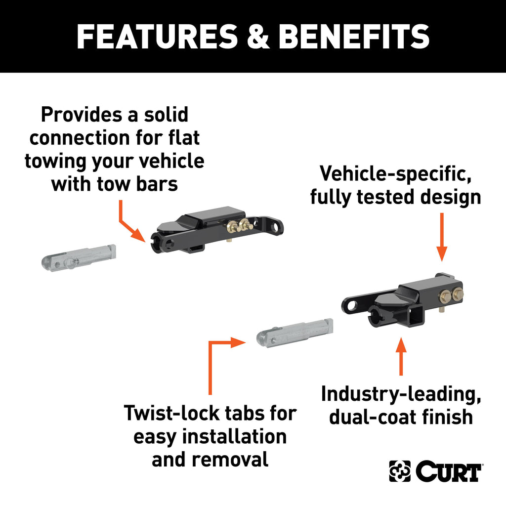 CURT 70111 Custom Tow Bar Base Plate, Select Escalade, Suburban, Tahoe, Yukon, XL