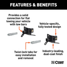 Load image into Gallery viewer, CURT 70143 Tow Bar Base Plate, Select Ford Bronco w/ Modular or Standard D-Ring Bumper