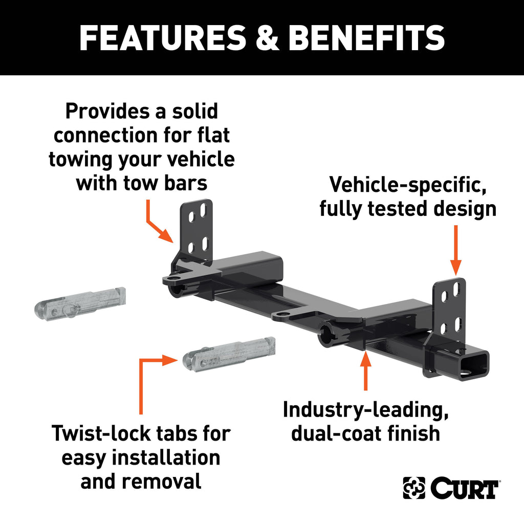 CURT 70145 Custom Tow Bar Base Plate, Select Chevrolet Suburban, Tahoe, GMC Yukon, XL