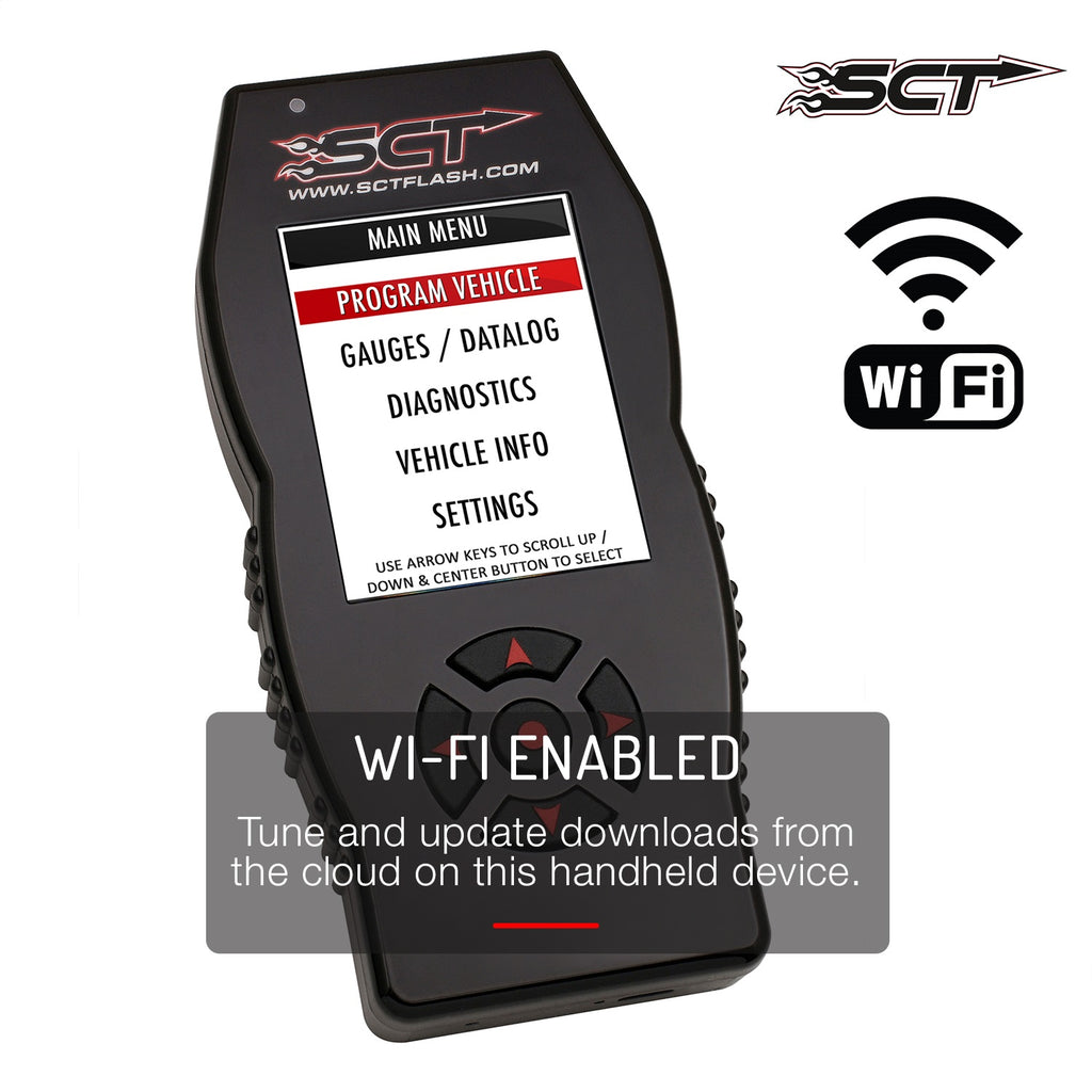 SCT Performance 7015PEO X4 Performance Programmer for Select Ford Expedition, Ford Explorer, Ford F-150, Ford F-250 Super Duty, Ford F-350 Super Duty, Ford F-450 Super Duty, Ford Fiesta, Ford Focus, Ford Fusion, Ford Mustang, Ford Police Interceptor